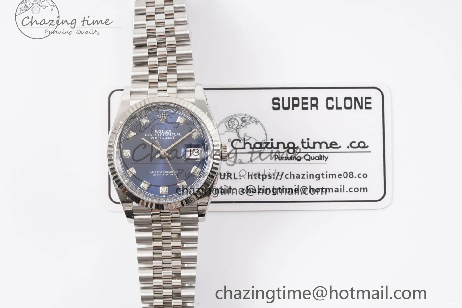1218 DateJust 36 126234 Clean 1:1 Best Edition 904L Steel Blue Diamonds Dial on Jubilee Bracelet VR BestValue 1993